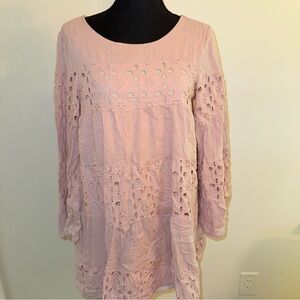 Lilac Eyelet Women's Dress